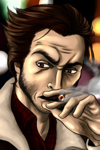 Logan Smoking