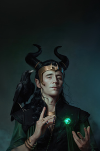 Loki Maleficent (240x400) Resolution Wallpaper