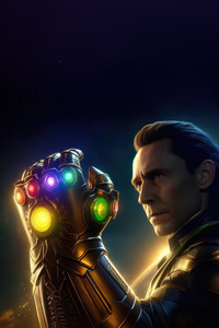 Loki Master Of The Infinity Gauntlet (240x320) Resolution Wallpaper