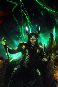 Loki Mythical (320x568) Resolution Wallpaper