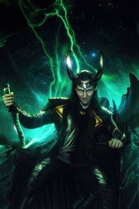 Loki The King Of Mischief (1125x2436) Resolution Wallpaper