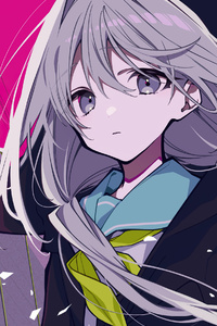 Loopers Anime Girl 4k (320x568) Resolution Wallpaper