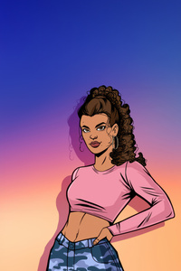 Lucia Caminos Gta 6 Game (720x1280) Resolution Wallpaper