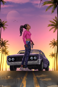 Lucia Gta Vi Protagonist (360x640) Resolution Wallpaper