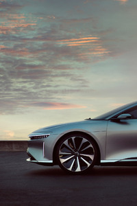 Lucid Air Concept Side View 4k (1080x2160) Resolution Wallpaper