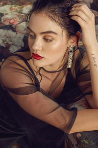 Lucy Hale The Glass Magazine Spring 2020 (480x800) Resolution Wallpaper