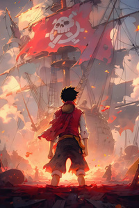 Luffy The Last Hope (320x480) Resolution Wallpaper