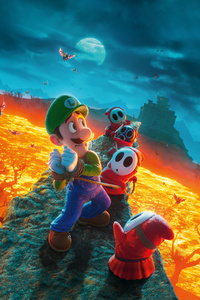 1080x2160 Luigi The Super Mario Bros 2023