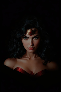 Luminous Wonder Woman (480x854) Resolution Wallpaper