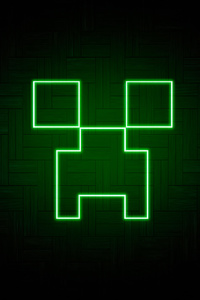 Luz Creeper Verde Minecraft (1125x2436) Resolution Wallpaper