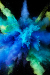 Mac OS Sierra Color Splash Blue 5k