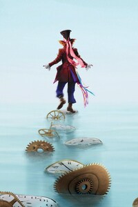 Mad Hatter Alice Through The Looking Glass (640x960) Resolution Wallpaper