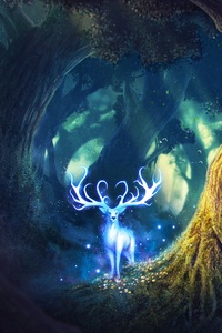 Magic Forest Fantasy Deer