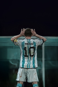 Magic On The Pitch Lionel Messi (360x640) Resolution Wallpaper
