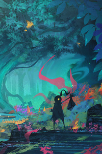 Magical Forest (640x1136) Resolution Wallpaper