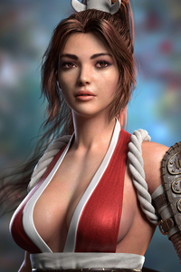Mai Shiranui The King Of Fighters (320x568) Resolution Wallpaper