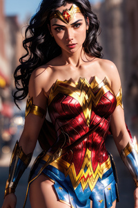 Majestic Wonder Woman (750x1334) Resolution Wallpaper