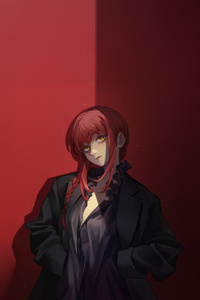 Makima Control In Silence (1440x2960) Resolution Wallpaper