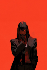 Makima From Chainsaw Man 5k (640x960) Resolution Wallpaper