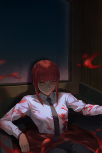 Makima Reign (1440x2960) Resolution Wallpaper
