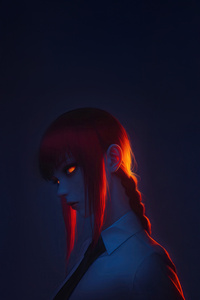 Makima The Mysterious Power (1080x2400) Resolution Wallpaper