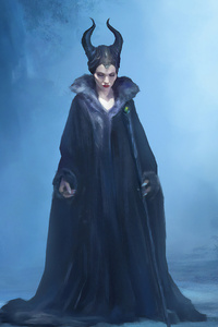Maleficent Mistress Of Evil 4k Art (240x400) Resolution Wallpaper