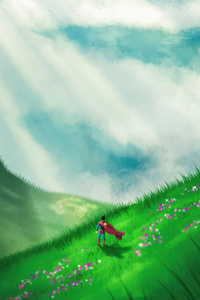 Man Of Steel In Silent Fields (1242x2668) Resolution Wallpaper