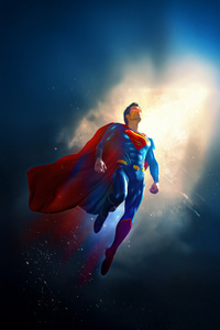 Man Of Steel The Legend Reborn (320x568) Resolution Wallpaper