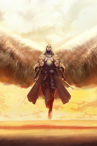 Man With Wings 4k (1280x2120) Resolution Wallpaper