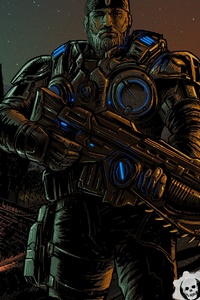 Marcus Gears Of War 4 (320x568) Resolution Wallpaper