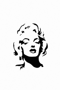 640x960 Marilyn Monroe Monochrome Minimal 4k