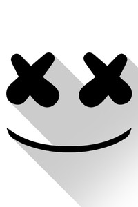 Marshmello DJ Material Design Logo (360x640) Resolution Wallpaper
