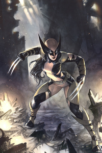 1080x2160 Marvel Dark Ages Wolverine 5k