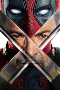 Marvel Deadpool And Wolverine Official Poster (640x1136) Resolution Wallpaper