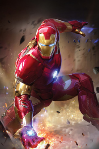 Marvel Duel Iron Man 4k (1440x2560) Resolution Wallpaper