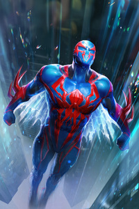 1125x2436 Marvel Duel Spiderman 2099