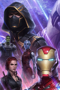 Marvel Future Fight Avengers (320x568) Resolution Wallpaper