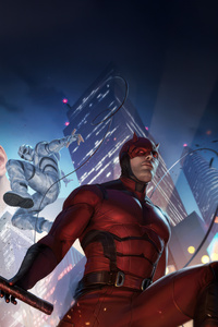 Marvel Future Fight Daredevil Born Again (1080x2400) Resolution Wallpaper