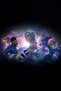 Marvel Future Fight X The Fantastic Four First Steps 2025 (1080x1920) Resolution Wallpaper