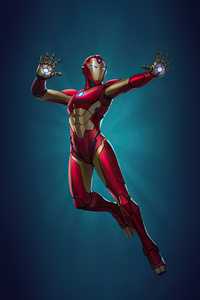 Marvel Iron Heart (1280x2120) Resolution Wallpaper