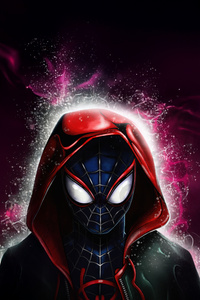 Marvel Miles Morales Suit Up For Action (1242x2668) Resolution Wallpaper