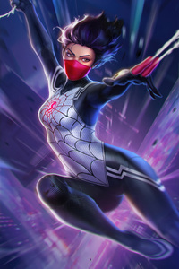Marvel Silk In Contest Of Champions (1125x2436) Resolution Wallpaper