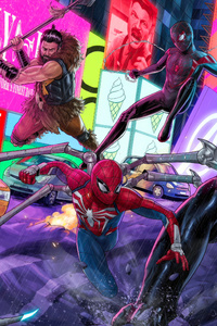 Marvel Spider Man 2 Artwork (1280x2120) Resolution Wallpaper