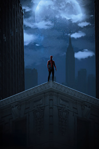 Marvel Spiderman Watcher (640x960) Resolution Wallpaper