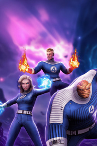 Marvel Strike Force The Fantastic Four First Steps 2025 (240x400) Resolution Wallpaper