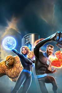 Marvel Strike Force The Fantastic Four First Steps In Dimensional Arcade (240x400) Resolution Wallpaper