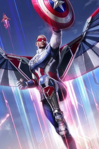 Marvel Super War Falcon The New Captain America 4k (240x320) Resolution Wallpaper
