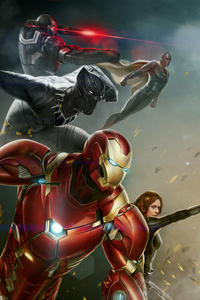 1080x2160 Marvel Superhero 8k Digital Art