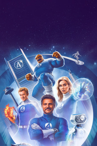 Marvel The Fantastic Four First Steps Team (750x1334) Resolution Wallpaper