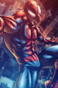 Marvel Vs Capcom 3 Spiderman 4k (320x568) Resolution Wallpaper